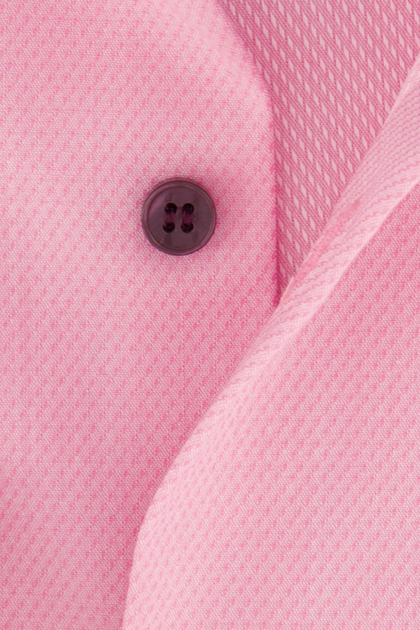 Olymp level 5 five body fit overhemd roze