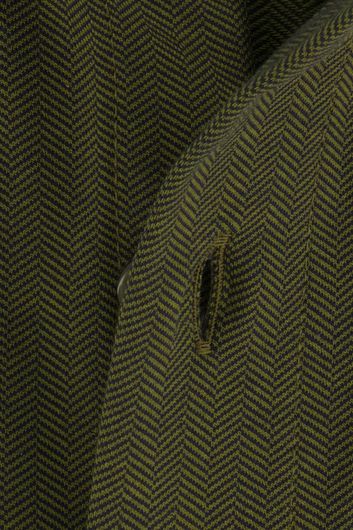 Olymp casual overhemd Luxor Modern Fit normale fit groen geprint katoen