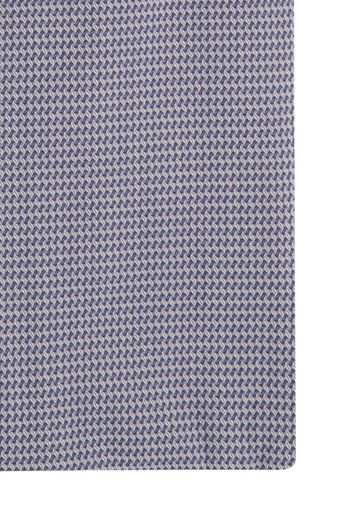 business overhemd Olymp blauw geprint slim fit 