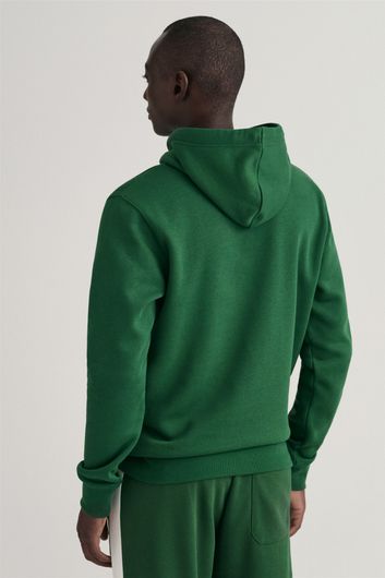 Gant sweater hoodie groen geprint katoen met capuchon