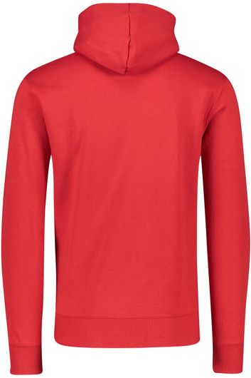 sweater Gant rood geprint katoen hoodie 
