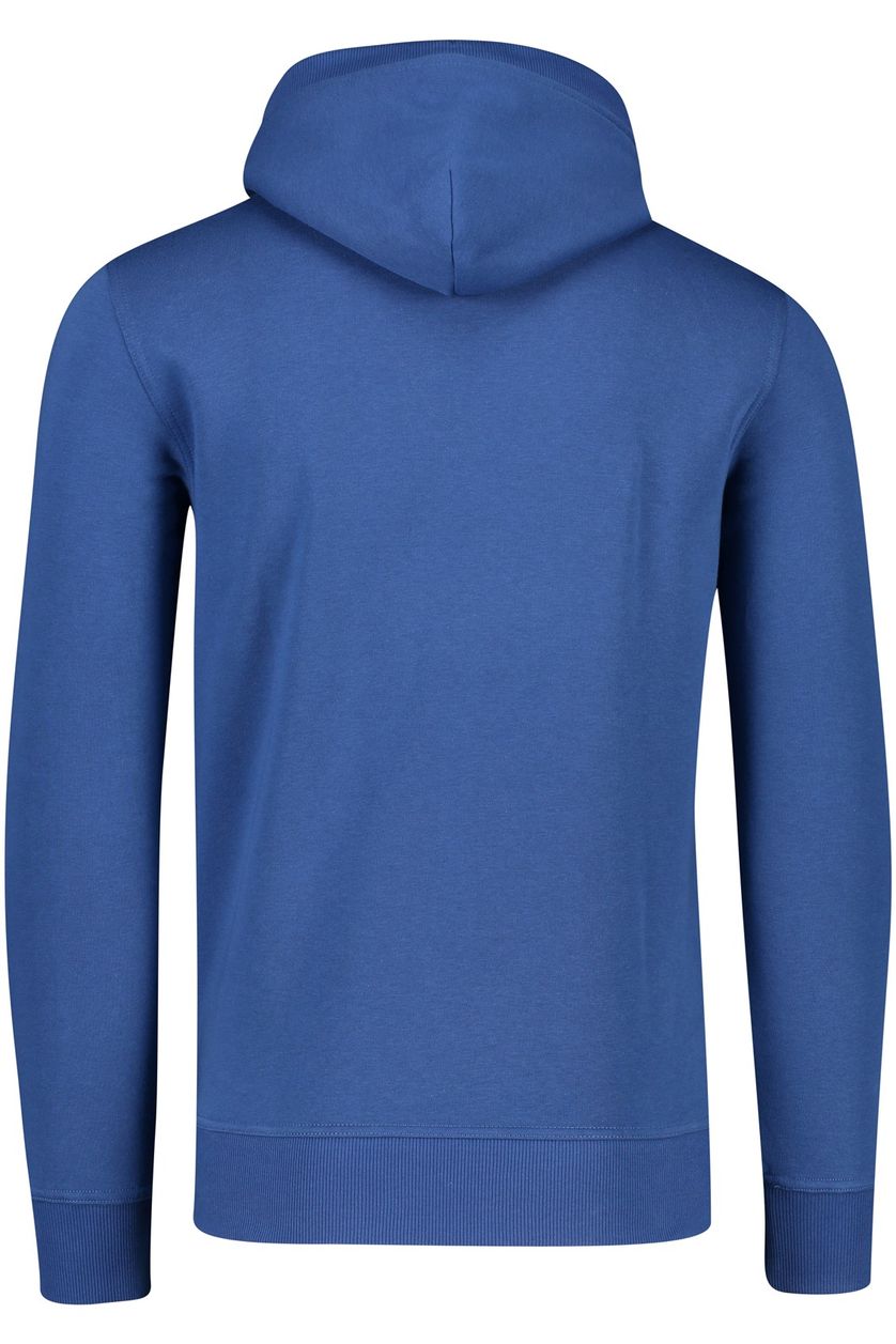 Gant sweater blauw met print katoen hoodie 