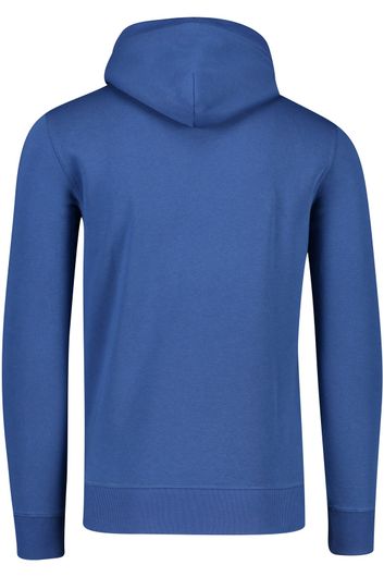 Katoenen Gant hoodie blauw geprint
