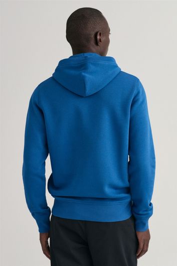 sweater Gant blauw geprint katoen hoodie 