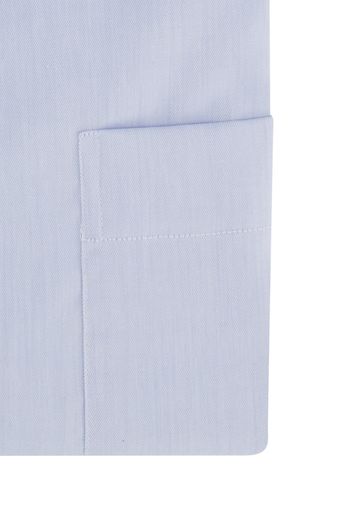 business overhemd Eton lichtblauw effen katoen wijde fit 