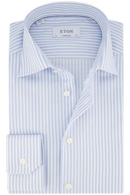 Eton Eton overhemd blauw wit gestreept zakelijk