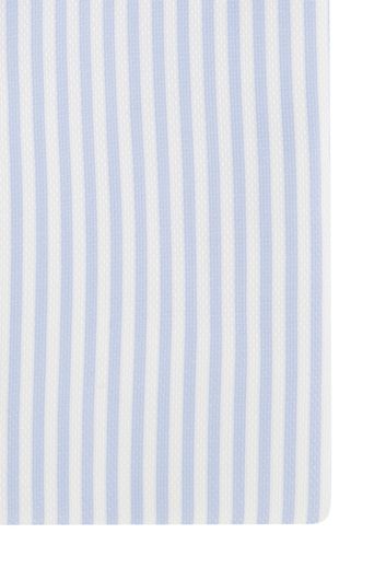 Eton overhemd blauw wit gestreept zakelijk