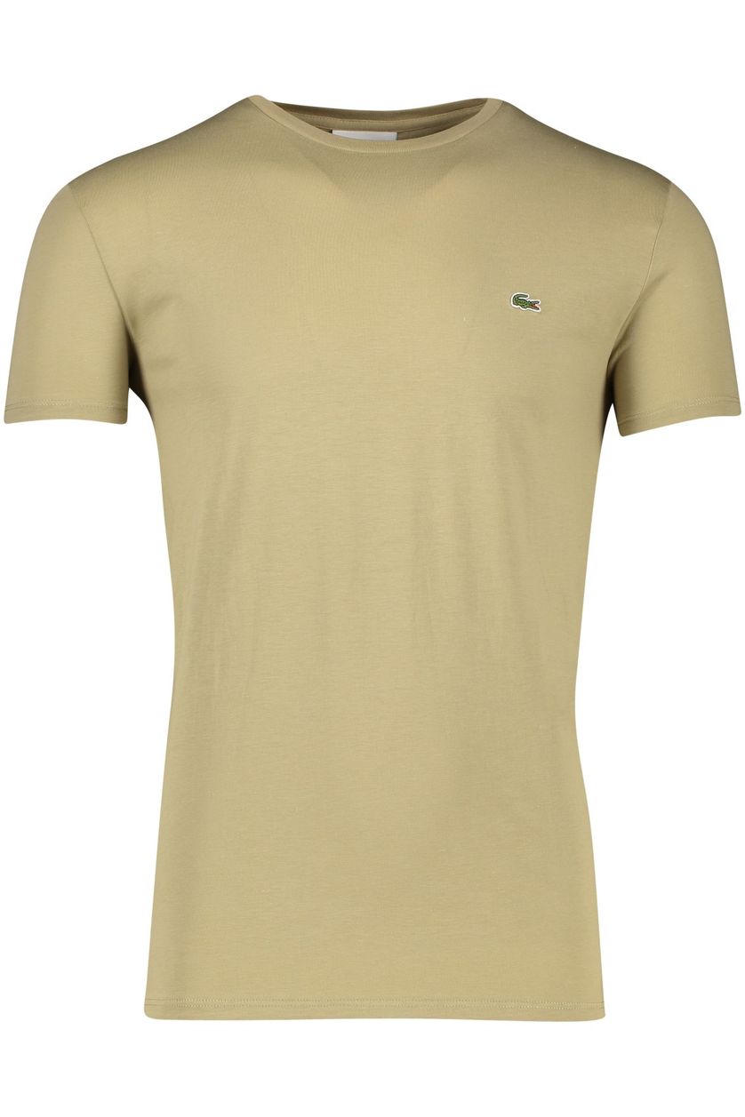 Lacoste t-shirt groen regular fit met logo