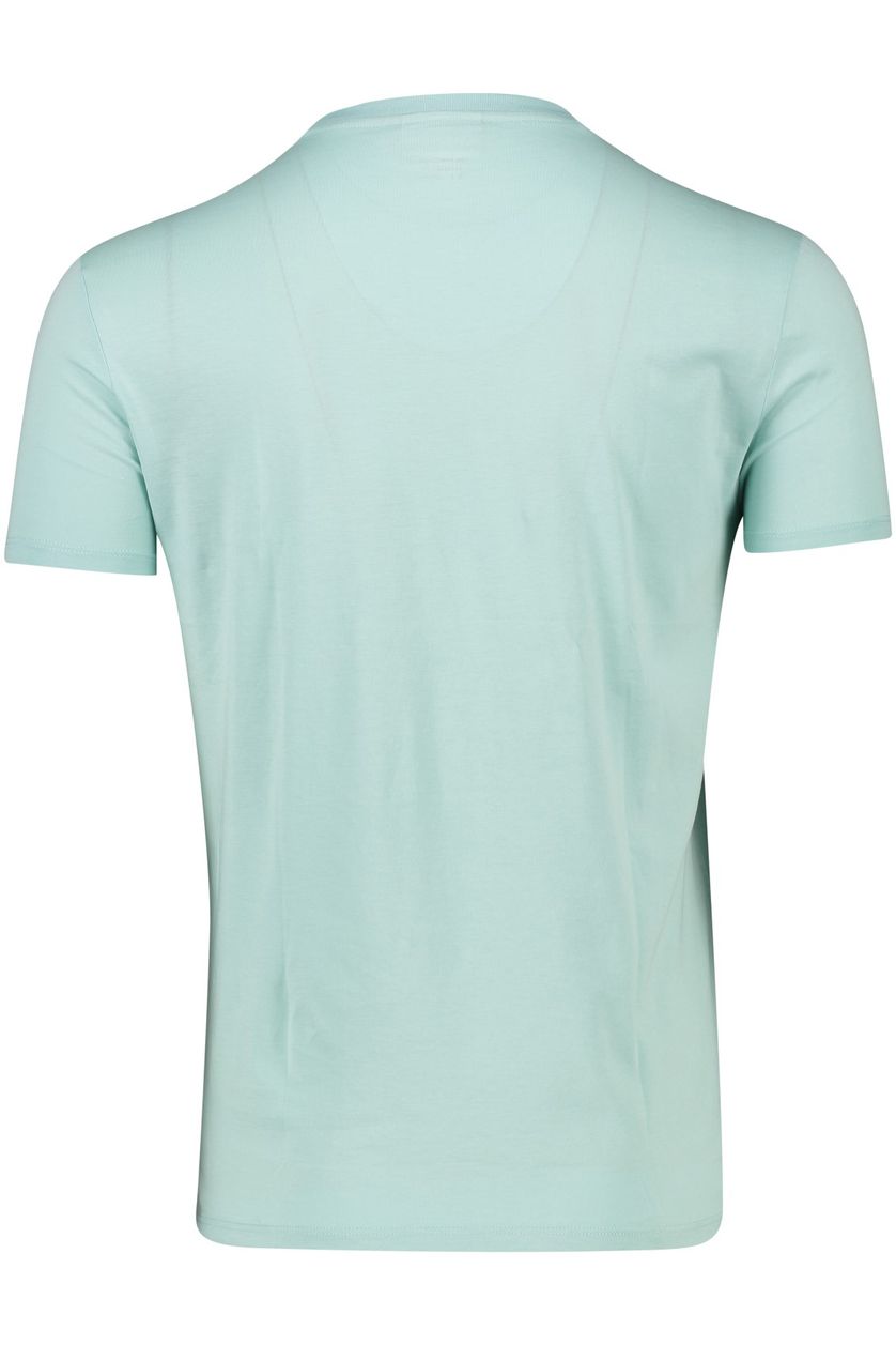 Lacoste t-shirt met logo lichtblauw katoen