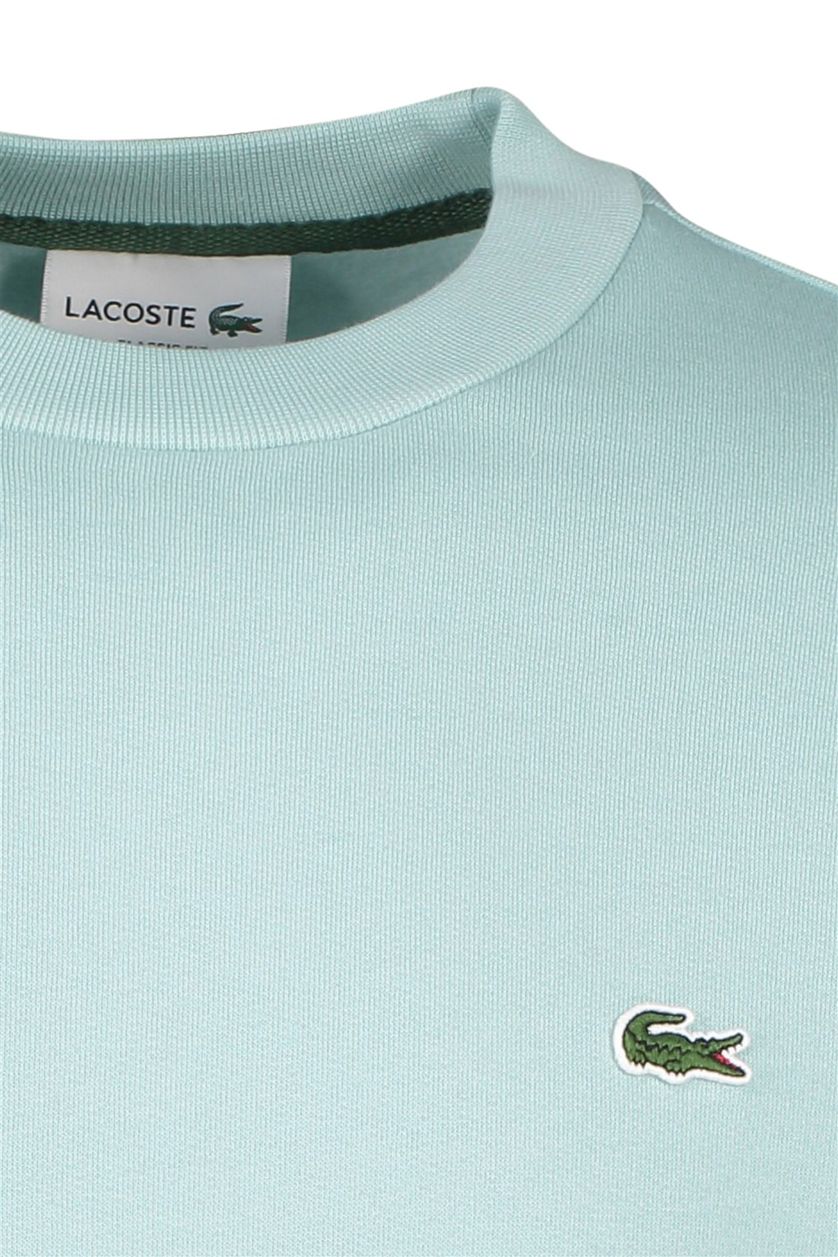 Lacoste sweater mint blauw classic fit
