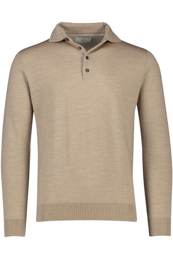 Born With Appetite polo normale fit beige effen 