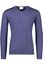 Born With Appetite trui donkerblauw effen pull over merinowol v-hals 