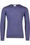 Born With Appetite trui donkerblauw effen merinowol ronde hals pull over