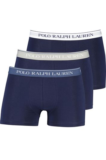 Polo Ralph Lauren boxershort donkerblauw effen 3-pack