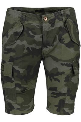 Aeronautica Militare Aeronautica Militare korte broek groen geprint katoen Comfort Fit