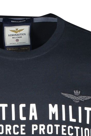 Aeronautica Militare t-shirt donkerblauw katoen