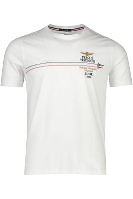 Aeronautica Militare Aeronautica Militare t-shirt katoen wit met opdruk