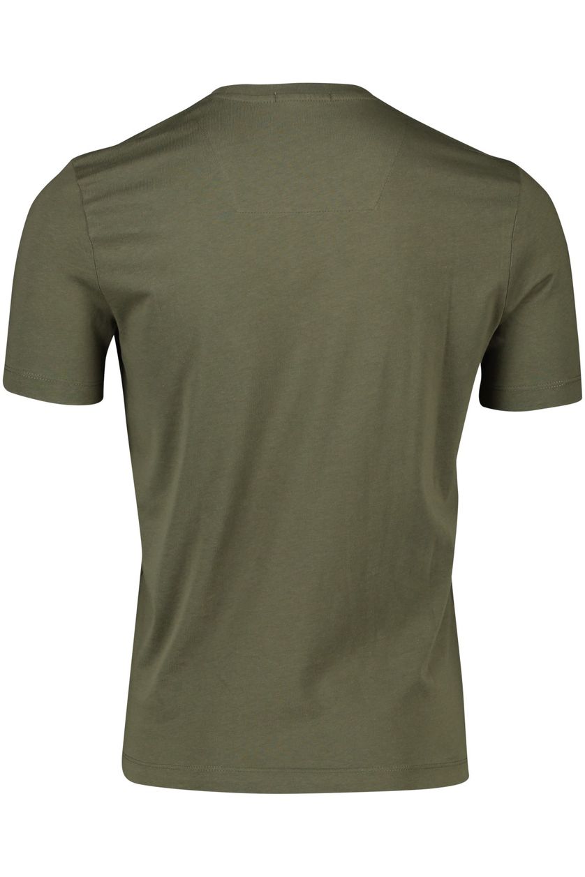 Aeronautica Militare t-shirt  legergroen katoen met opdruk