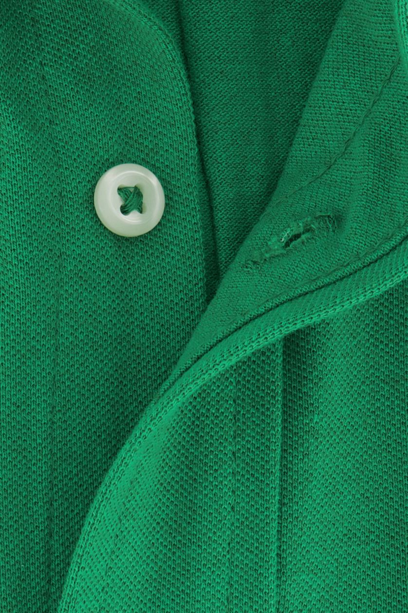Polo Ralph Lauren casual overhemd groen effen katoen slim fit ml 5