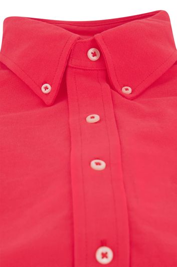 casual overhemd Polo Ralph Lauren rood effen katoen normale fit 