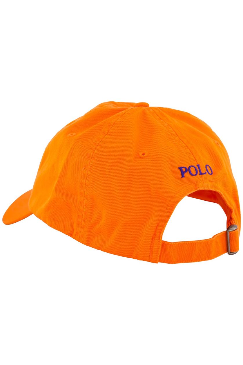Oranje Polo Ralph Lauren cap effen 