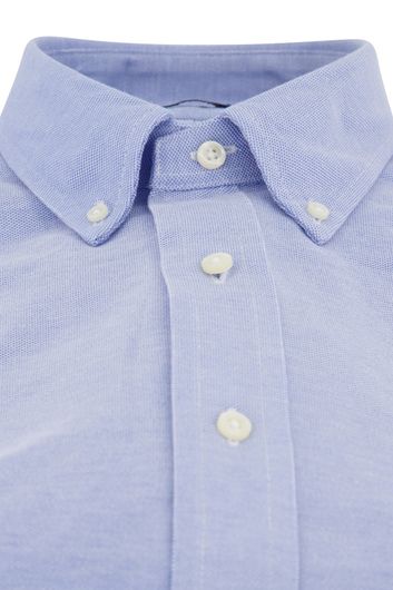 casual overhemd Polo Ralph Lauren blauw effen katoen normale fit 
