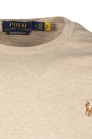 Polo Ralph Lauren t-shirt ronde hals beige katoen