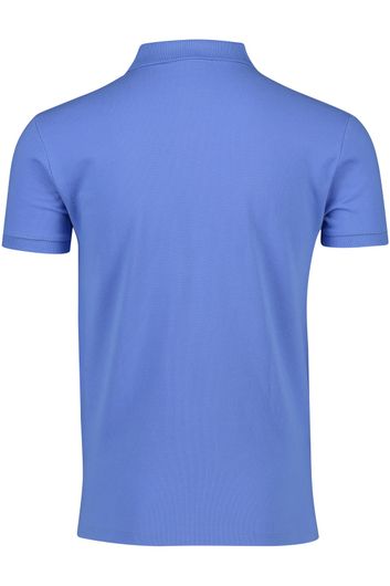 Polo Ralph Lauren polo Slim Fit slim fit lichtblauw effen katoen donkerblauw logo