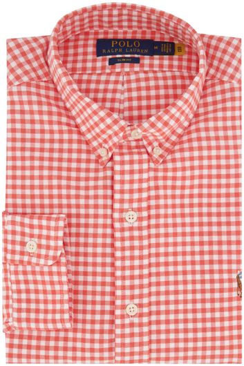 casual overhemd Polo Ralph Lauren Slim Fit rood geruit katoen