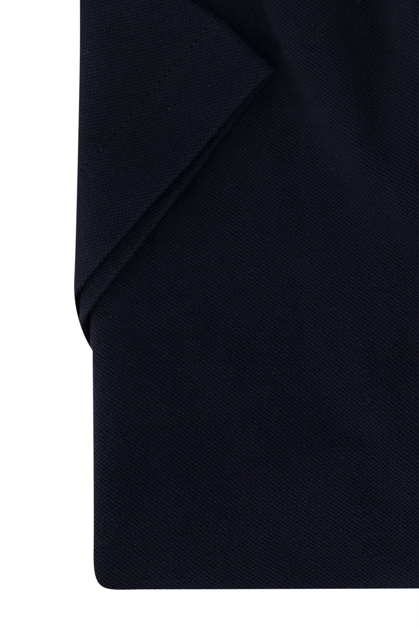 Polo Ralph Lauren casual overhemd korte mouw donkerblauw uni katoen normale fit