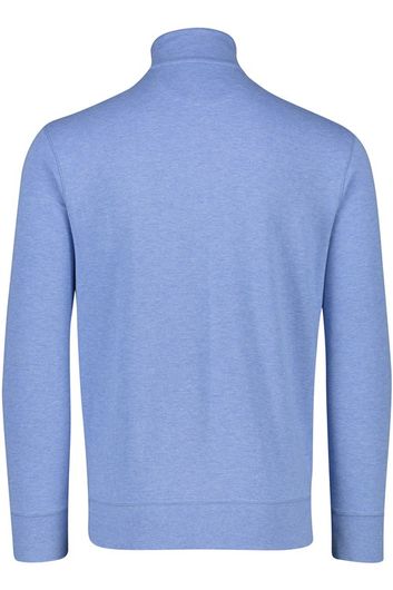 Polo Ralph Lauren trui opstaande kraag blauw effen katoen-stretch