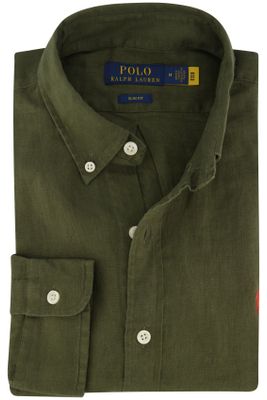 Polo Ralph Lauren Polo Ralph Lauren overhemd groen  effen
