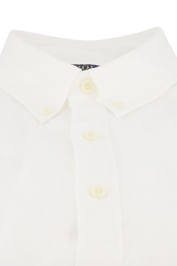 Polo Ralph Lauren casual overhemd Slim Fit slim fit wit effen linnen