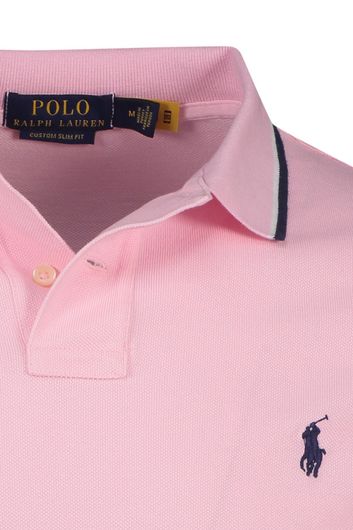 Polo Ralph Lauren poloshirt normale fit roze effen 100% katoen
