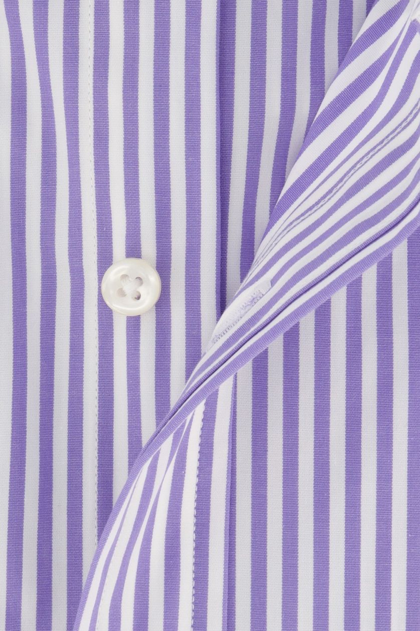 Overhemd Polo Ralph Lauren Slim Fit paars gestreept