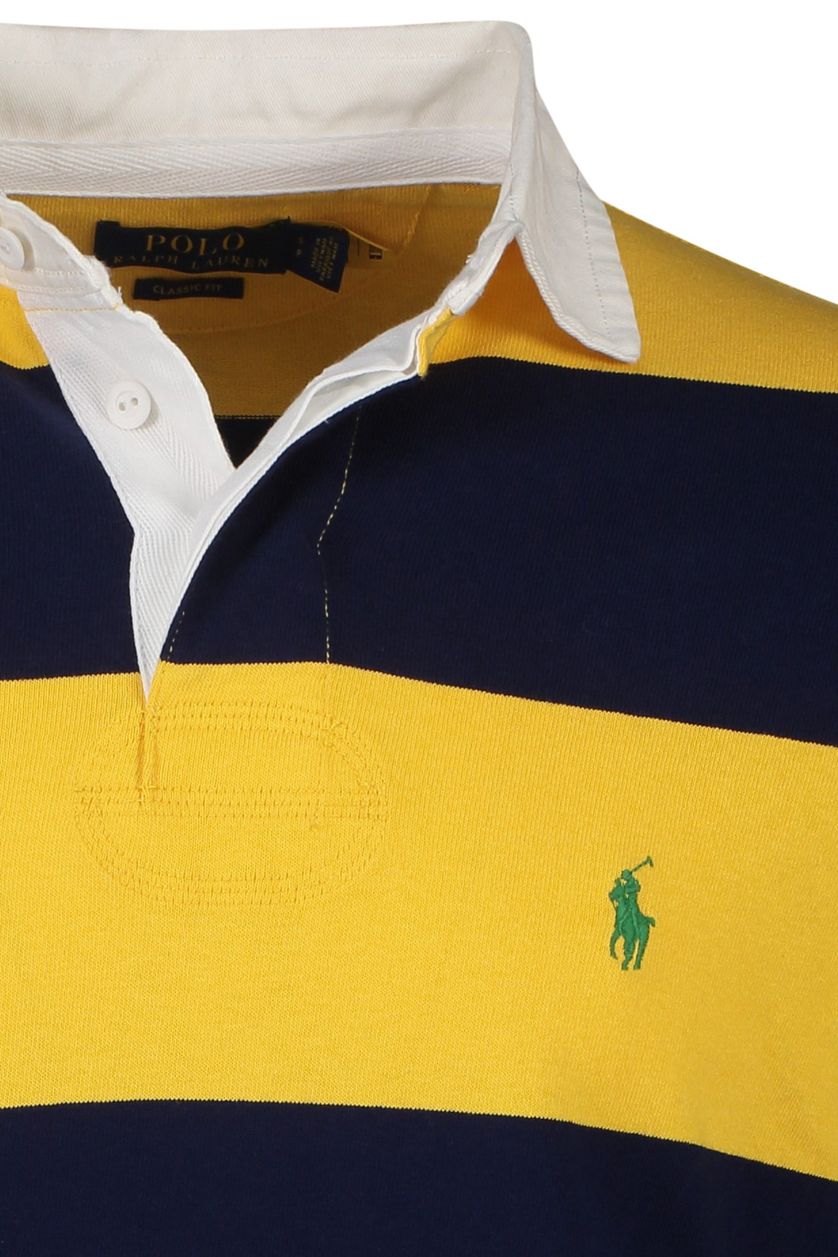 Polo Ralph Lauren polo geel gestreept katoen normale fit met logo