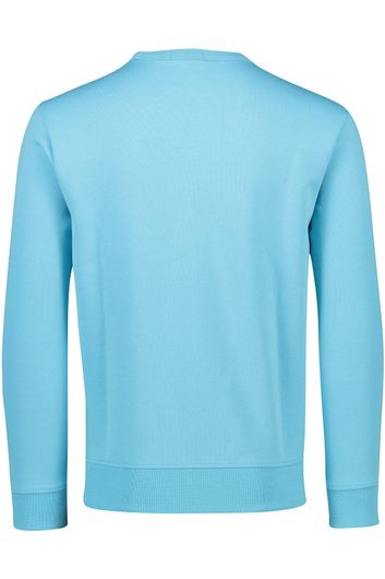 sweater Polo Ralph Lauren blauw effen ronde hals 