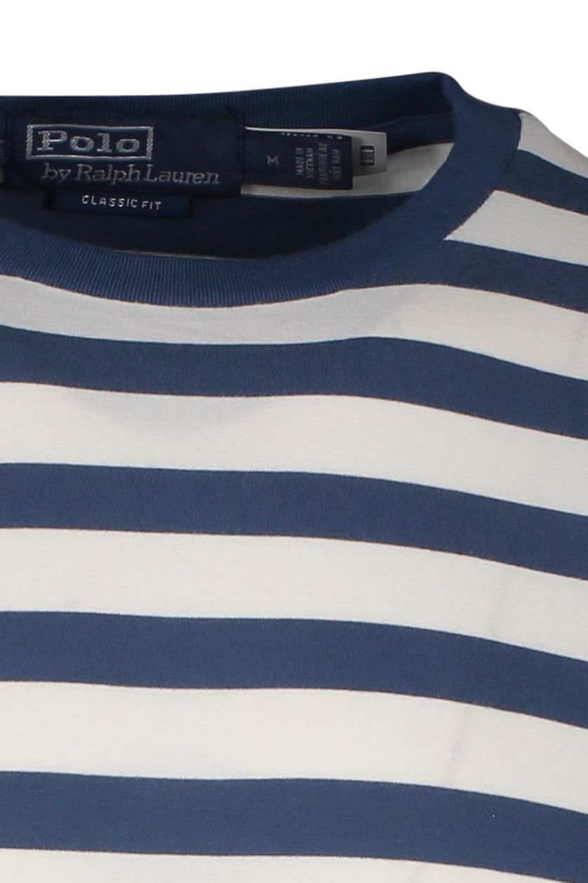 Polo Ralph Lauren t-shirt blauw wit katoen gestreept