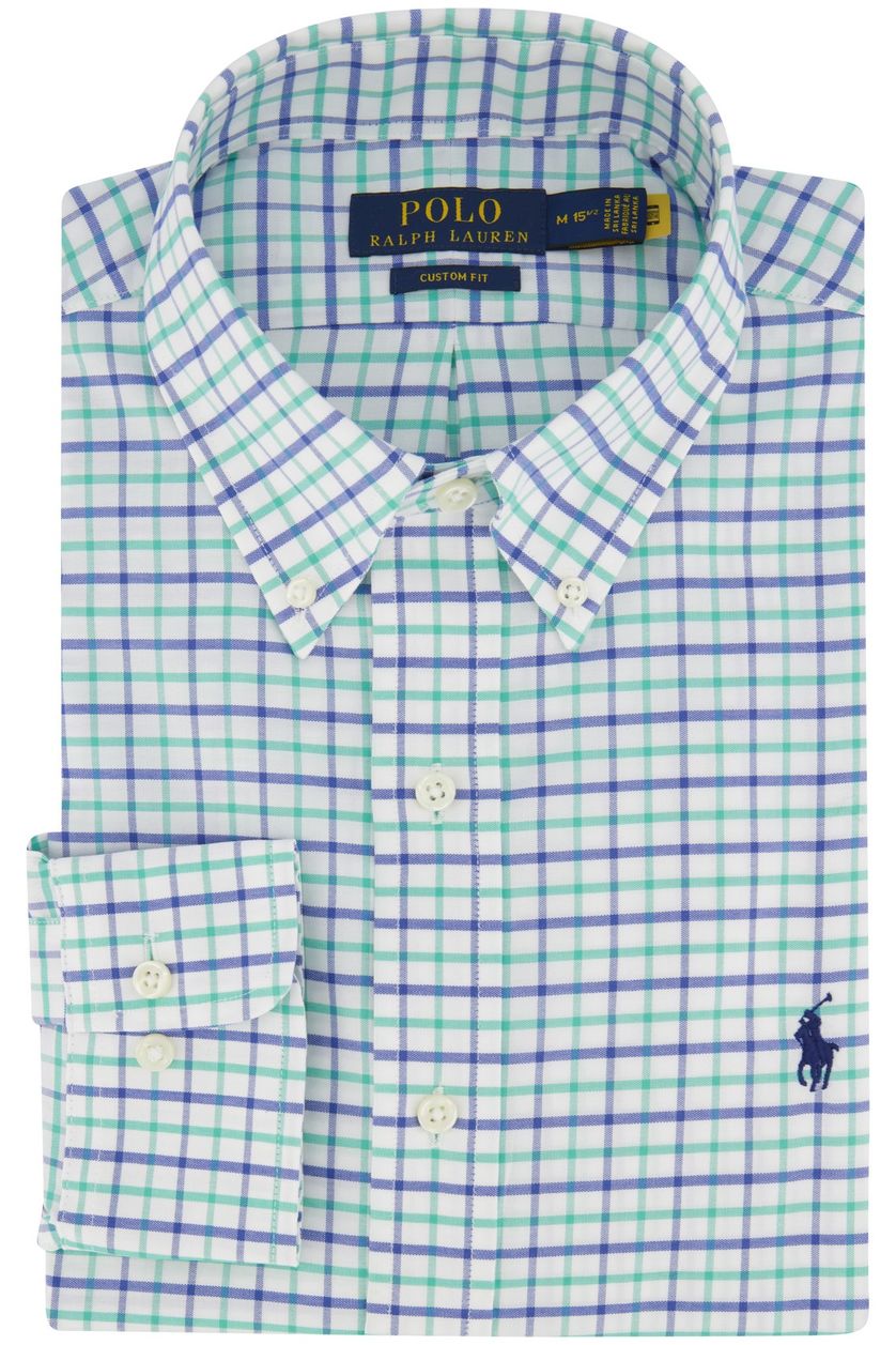 Polo Ralph Lauren business overhemd normale fit wit geruit katoen
