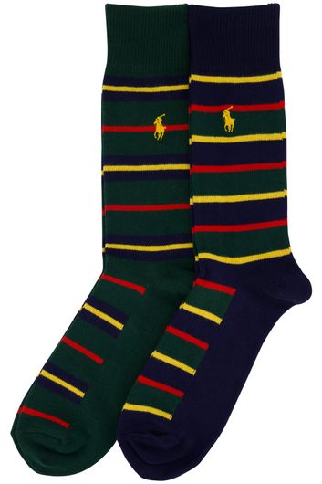 Polo Ralph Lauren sokken groen blauw rood geel katoen