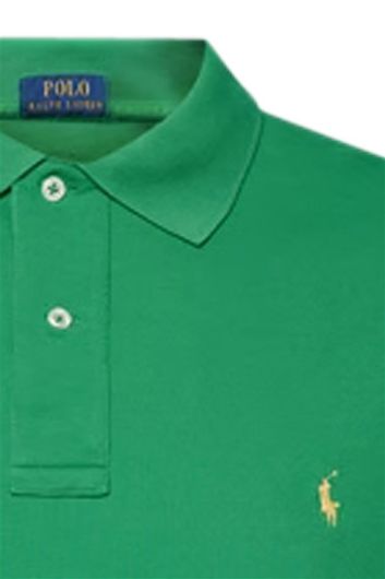 Polo Ralph Lauren polo wijde fit groen effen katoen Big & Tall