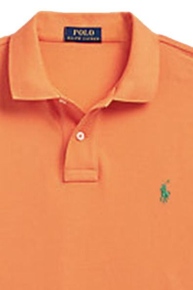 Big & Tall Polo Ralph Lauren polo oranje effen katoen