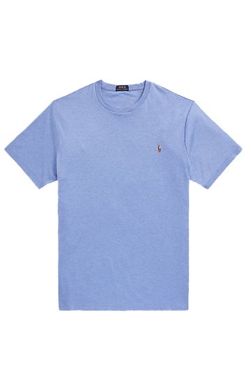 Polo Ralph Lauren t-shirt Big & Tall lichtblauw uni ronde hals korte mouwen 