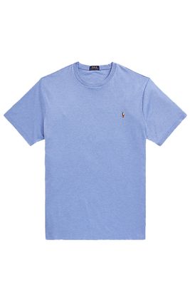 Polo Ralph Lauren Polo Ralph Lauren t-shirt Big & Tall lichtblauw uni ronde hals korte mouwen 