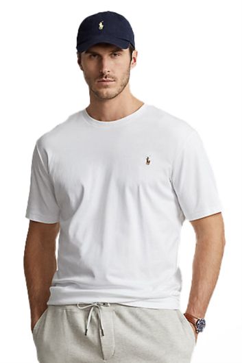 Polo Ralph Lauren t-shirt Big & Tall wit effen