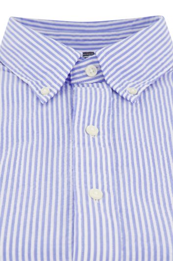 Polo Ralph Lauren overhemd korte mouw blauw/wit