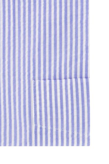 Polo Ralph Lauren overhemd korte mouw normale fit blauw wit gestreept