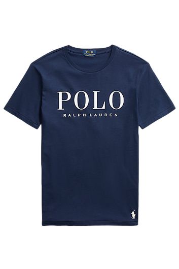 Big & Tall Polo Ralph Lauren t-shirt donkerblauw opdruk