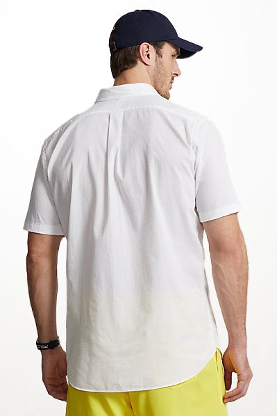 Polo Ralph Lauren Big & Tall overhemd korte mouw wit effen