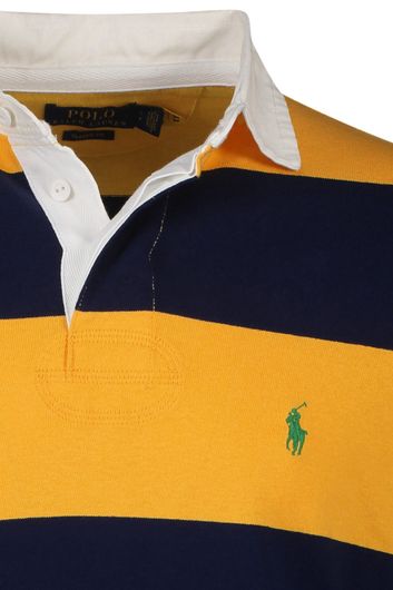 Polo Ralph Lauren rugby geel donkerblauw B&T